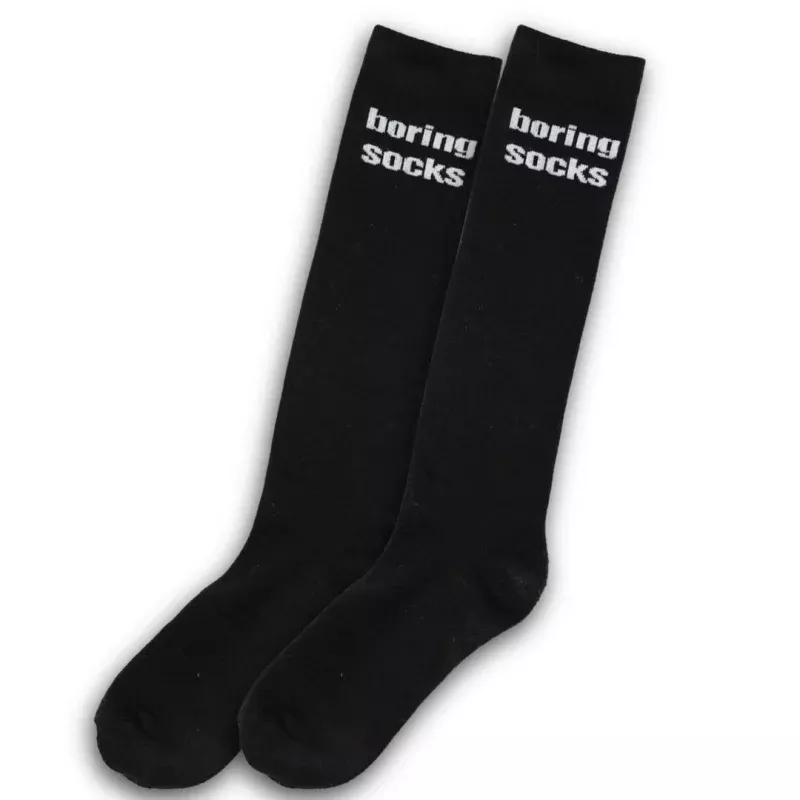 'Boring' Knit Boot Socks