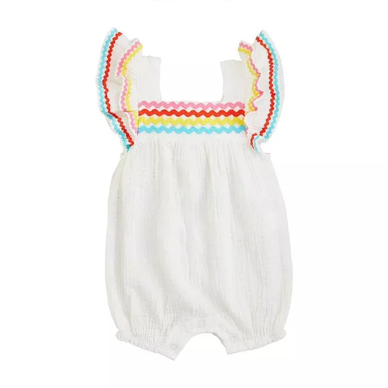 Mud Pie Girl’s Ric Rac Romper