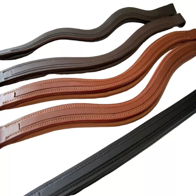 (Qty. 7) SIE - Any Shape Customized Empty Channel Leather Browbands for Bridles