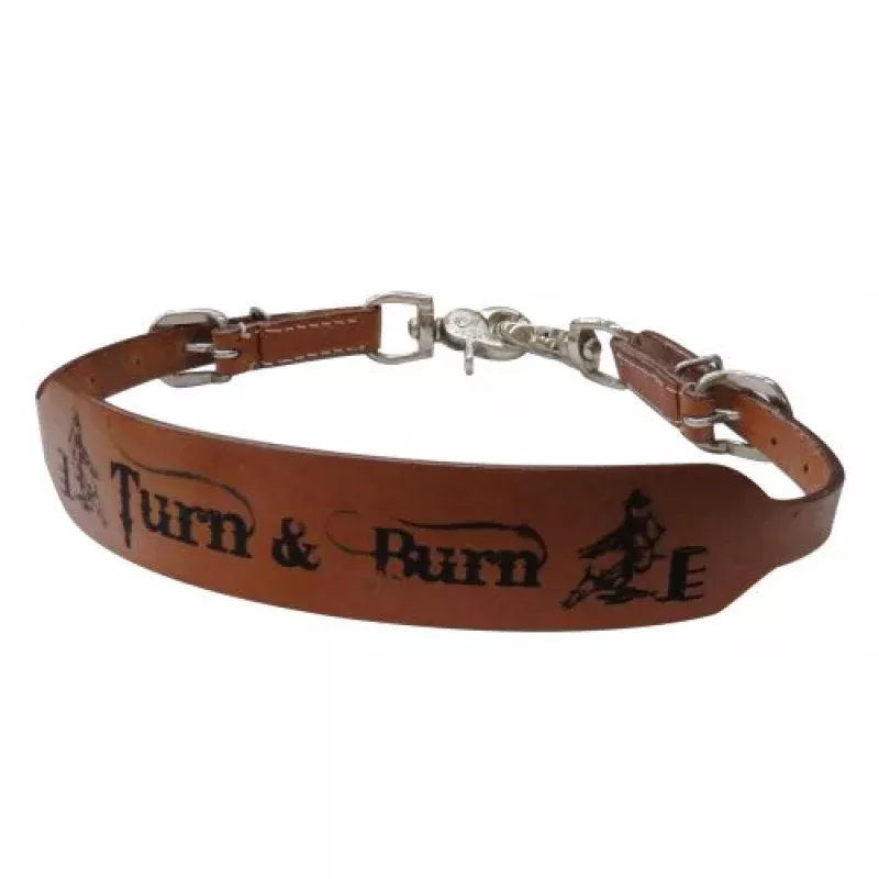 'Turn & Burn'Leather Wither Strap