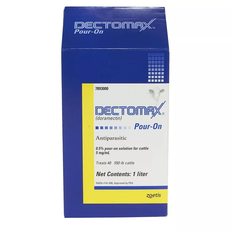 Zoetis Animal Health Dectomax Pour-On Solution Dewormer 1 Liter