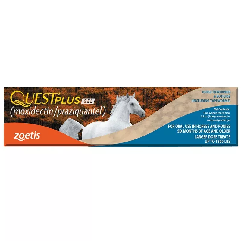 Zoetis Animal Health Quest Plus Gel Equine Dewormer